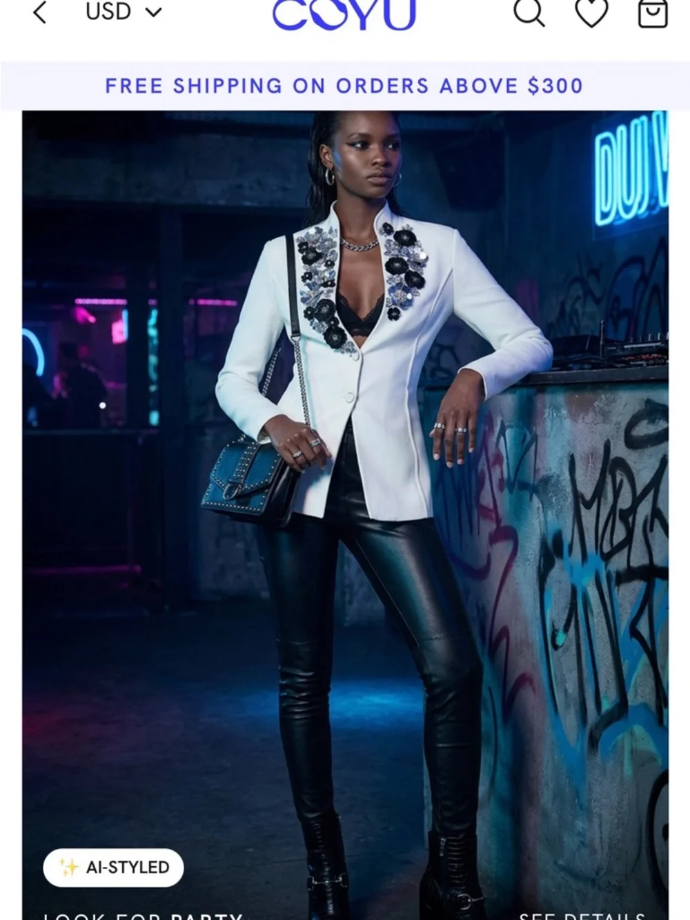 Karen Millen White Embellished Floral Appliqué Jacket - Picture 6 of 16